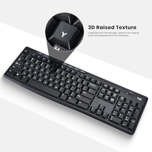 2PCS English Keyboard Letter Stickers with Tweezer - 3D Keyboard Letters Replacement Stickers, Borderless Characters for Laptop Notebook Computer PC Desktop Keyboard, Peel-off Film, Only Leave Letters - size: English-White