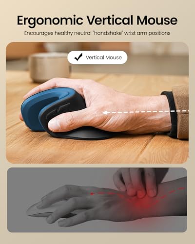 ProtoArc Foldable Bluetooth Keyboard Blue and Ergonomic Mouse Blue