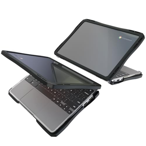 UZBL Air Hard Shell Case for Dell Chromebook 3120/3110 / 3100 2-in-1 & Clamshell, Student-Proof K-12 Protective Clear Cover (1-Pack) - size: (1-Pack) Air Shell