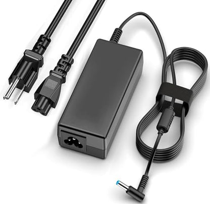 45W Charger Replacement for HP Laptop Charger, Blue Tip,19.5V 2.31A | Fast Charging Computer Power Adapter with Power Cord
