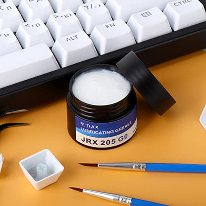 RUNJRX Keyboard Lube Kit and Switch Lube 15g/0.53oz JRX-205 G0 with Switch Opener Tweezers for Custom Keyboard - style: Lube Kit-G