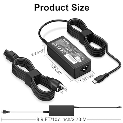 Charger Compatible with Acer Laptop Chromebook Charger 65W 45W USB C Fast Power Adapter
