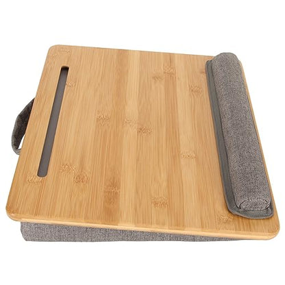 Laptop Desk, Portable Lap Table, Lightweight Tablet Slot Holder, Comfortable Tilt Angle, Durable, Water