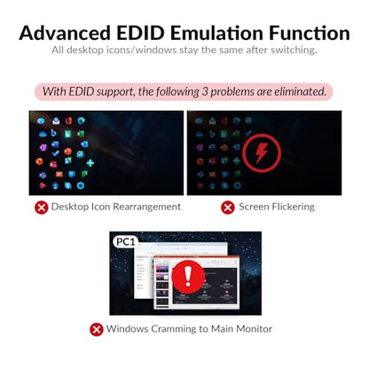 AV Access iDock P10 KVM Docking Station 2 Monitors 2 PC, GbE, EDID, 65W PD | 5xUSB-A, USB C Hub, 4K@60Hz HDMI & DisplayPort USB C KVM Switch Dual Monitor Laptop & Desktop, Audio, SD, Remote Switch - style: iDock P10