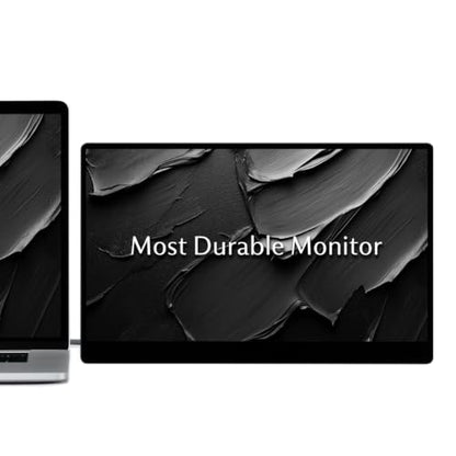 SOTSU FlipAction Go 14" Premium Portable Monitor | IPS | Crafted Aluminum | FHD 1080p | 400 Nits | 100% sRGB | Pivoting Screen | Tempered Glass | USB-C/Mini HDMI | 5W | Robust yet Lightweight - color: Stealth Black