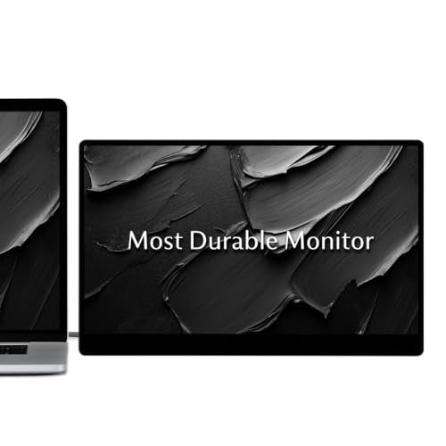 SOTSU FlipAction Go 14" Premium Portable Monitor | IPS | Crafted Aluminum | FHD 1080p | 400 Nits | 100% sRGB | Pivoting Screen | Tempered Glass | USB-C/Mini HDMI | 5W | Robust yet Lightweight - color: Stealth Black
