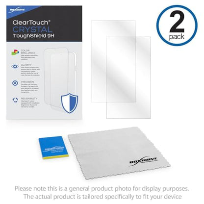 BoxWave Screen Protector Compatible with Acer Chromebook 15 (CB515) (15.6 in) - ClearTouch Crystal ToughShield 9H (2-Pack), Clear 9H Tough Flexible Film Screen Protector - color: Crystal ToughShield 9H
