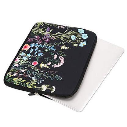 iCasso Laptop Sleeve 13 inch for MacBook Air, Cute Laptop Sleeve Case for MacBook Pro 13-14 Inch, Slim Protective Travel Carrying Case, Computer Bag for Mac Chromebook, HP, Dell, Weeds - color: Weeds