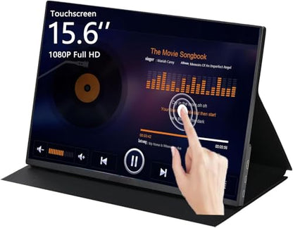 15.6" Touchscreen Portable Monitor FHD 1080P IPS/HDR Laptop Screen Extender for Gaming and Computer Display, Travel Monitor with Speaker Compatible with Laptop PC Phone PS Xbox Switch - size: 15.6" Touchscreen