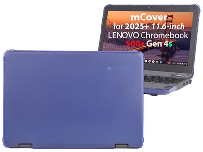 mCover Hard Shell Case Only Compatible for 2025 or Later 11.6" Lenovo 500e Chromebook Gen 4s 2-in-1 Laptop (NOT Fitting Any Other Lenovo Models)- Blue - color: Blue