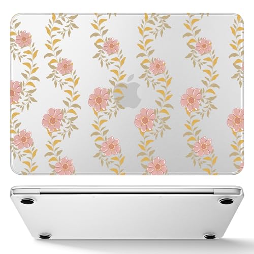 May Chen for MacBook Neo Case 13 inch 2026 | 100% Match Official Color | Pattern Printing, Anti-Crack & Scratch & Fingerprint | Protective Hard Shell Cases Laptop Model A3404 - Floral lace - color: Floral lace