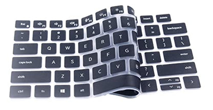 Silicone Keyboard Cover Skin Compatible for Dell Latitude 14" 5420 5430 5431 7410 7420 7430, Dell Latitude 15.6" 7520, Dell Latitude 9000 9510 9520 9420 9430 Laptop (Black) - color: Black