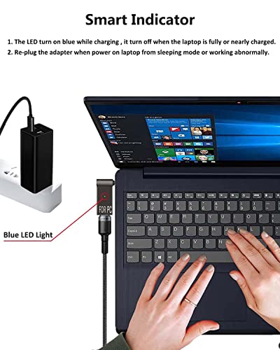 USB C to 7.9mm Laptop Charging Adapter Female Type C to Male DC 7.9 x 5.5mm Barrel Jack Plug 100W PD Power Charger Connector Compatible with Lenovo ThinkPad T60 T410 T420 T430 T500 T530 X60 Z60 X220