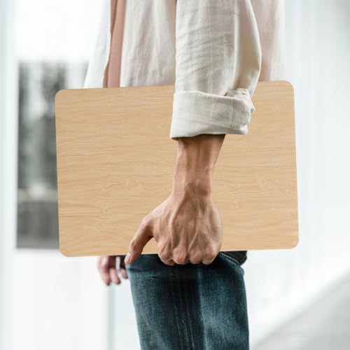 for MacBook Neo Case 13 Inch,Wood Grain, Faux Leather, Cream | Logo Cutout, Schockproof Cover, Keyboard Skin, 2026 A18 Chip, Model A3404 - color: Wood Cream