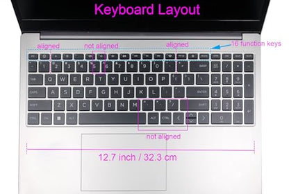 Keyboard Skin Compatible for 15.6" HP Laptop 15-fc 15-fd 15t-fd 15z-fc Series, HP Pavilion 15 15-eg/eh/er 15t-eg200/eg300 15z-eh300 Series, HP Pavilion 17z 17z-cp000 17z-ca200 17-cn 17-cp Series (Pink - color: Pink