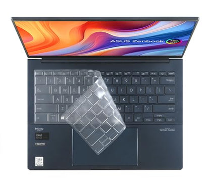 Clear Keyboard Skin Compatible for ASUS Zenbook 14/14 X OLED UX3405 UX3405M UX3405CA UX3405MA UX3404, Pro 14 OLED UX6404 UX6404VV & Zenbook 14 Flip UP3404 UP3404VA UP3404VA-DS74T Series Laptop