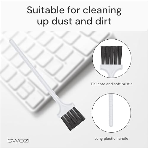 Keyboard Brush - Plastic Small Cleaning Brush for Coffee Machine, Juicer - Narrow Keyboard Brush Cleaner for Window Track, Office, Home - Computer & Laptop Anti Static Brush, 2 Pcs
