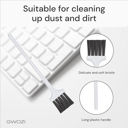 Keyboard Brush - Plastic Small Cleaning Brush for Coffee Machine, Juicer - Narrow Keyboard Brush Cleaner for Window Track, Office, Home - Computer & Laptop Anti Static Brush, 2 Pcs
