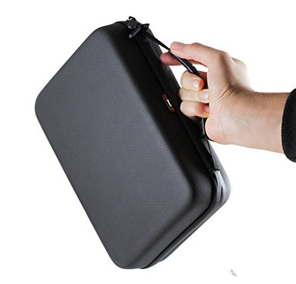 Navitech Black Heavy Duty Rugged Hard Case/Cover with Shoulder Strap Compatible with Nvidia Shield TV Pro Media Desktop Mini PC