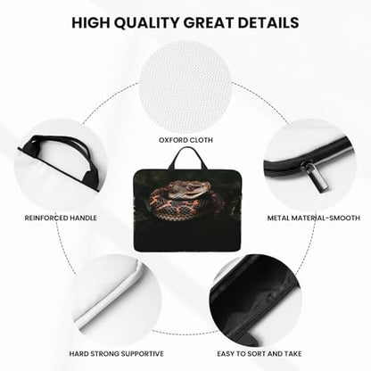 14 inch Laptop Sleeve with Handle Shockproof Laptop Bag Waterproof Computer Cover Bag Snake Briefcase