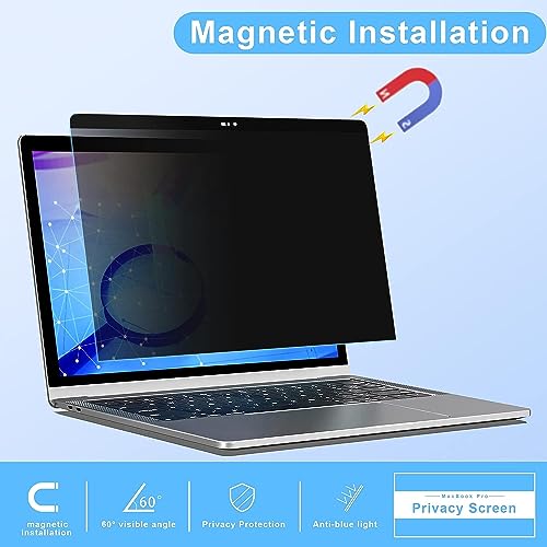 ZOEGAA Privacy Screen Protector for MacBook Pro 15 Inch (2012-2015). | 1 Install Ways; Anti Bule Light/Glare; Compatible With MacBook Pro 15 Inch Model (A1278 A1286 A1398); - size: MacBook Pro 15 inch (2012-2015)