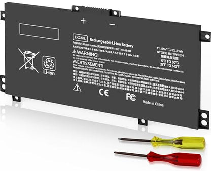 LK03XL 916814-855 l09281-855 Battery for HP Envy X360 15m-bp1xx 15m-cn0xxx 15-cn0xxx 15m-cp0xxx 17m-ae0xx 17-bw 17m-ae111dx 15m-cn0012dx 15m-cn0011dx 15m-bq021dx 15m-bp112dx 916368-421 - size: 7.35 x 3.5 x 0.5 inches LK03XL BATTERY