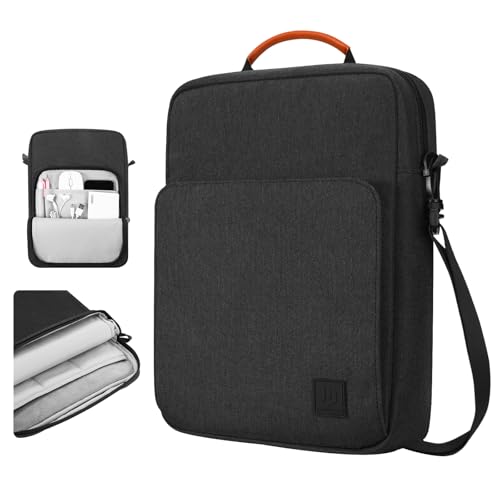 Dadanism 9-11 Inch Tablet Sleeve Bag Carrying Case with Shoulder Strap | Fits iPad (A16) 11", iPad 10th Gen 10.9", iPad Air M4/Pro M5 11", iPad 9/8/7th 10.2", Galaxy Tab A11+ Plus 11", Black & Grey - color: Black & Gray, size: 9-11 Inch