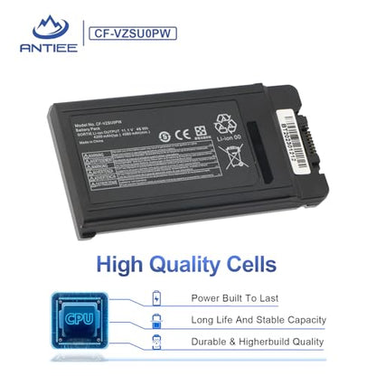 CF-VZSU0PW CF-VZSU0PR Laptop Battery for Panasonic TOUGHBOOK CF54 CF-54 Mk1 | 54 Gloved Multi Touch, 54 Prime CF-VZSUOPW CF-VZSU0GW CF-VZSU0KR 46Wh 4200mAh - size: 5.5*2.8*0.7inch CF-54
