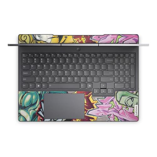 Laptop Skin Compatible with Lenovo Legion 5 Gaming Laptop (15IRX9) 2024 - Graffiti Wild Styles - Premium 3M Vinyl Protective Wrap Decal Cover - Easy to Apply | Crafted in the USA - color: Graffiti Wild Styles, size: Legion 5 Gaming (15IRX9) 2024 Full Cove