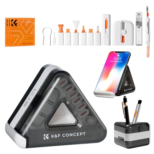 K&F CONCEPT 25-in-1 Electronic Cleaning Kit for Keyboard Laptop Cleaner | Multi-Function Electronic Cleaner,2 Keycap Pullers,Vacuum Sealed Microfiber Cloth,Multi-Device,for Photographers,MM02