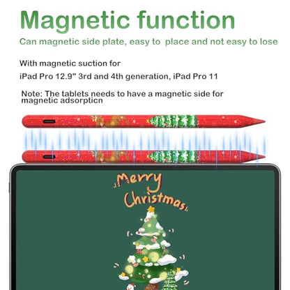 Universal Stylus Pen Compatible for iOS&Android Touch Screen, Pencil with Dual Touch Function,Rechargeable Stylus for iPad/iPad Pro/Air/Mini/iPhone/Cellphone/Samsung/Tablet Drawing&Writing (Red) - color: 106T-Red Cartoon