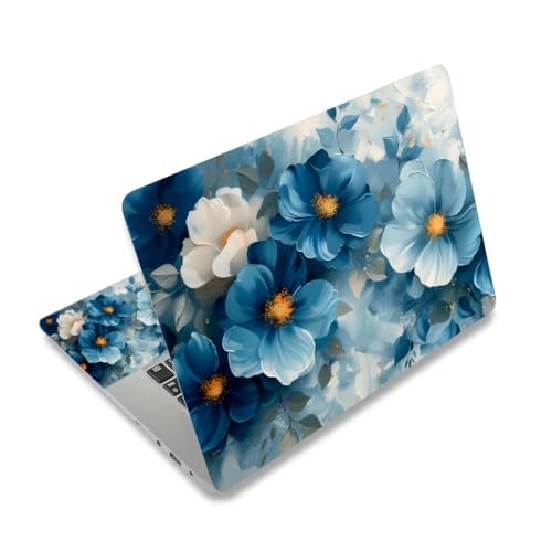 12 12.1 13 13.3 14 15 15.4 15.6 in Skin Laptop Sticker Decal, Netbook Skins for Notebook PC, Universal Vinyl Laptop Decor Cover, Waterproof Art Protector Easy to Apply I Blue Watercolor Painting - color: Blue Watercolor Painting