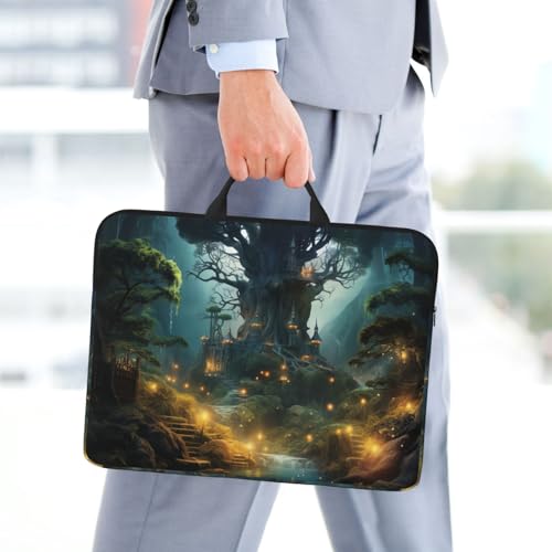 14 inch Laptop Sleeve with Handle Shockproof Laptop Bag Waterproof Computer Cover Bag Fantasy Briefcase