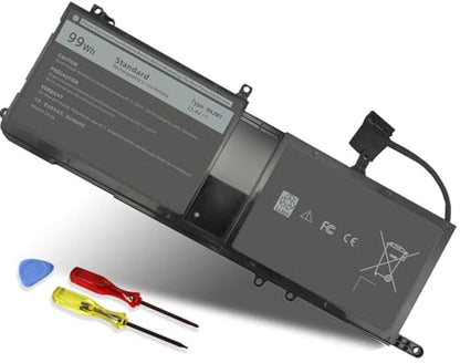 99Wh 9NJM1 Battery Replacement for Dell Alienware 17 R4 R5 15 R3 R4 | Alienware 15 2018 ALW17C-D1758 P31E P31E001 P31E002 P69F P69F001 P69F002 Series 9NJMI 44T2R MG2YH 01D82 546FF 11.4V