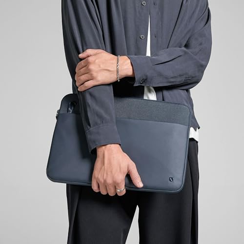 Incase A.R.C. Laptop Sleeve 14 Inch – MacBook Case with Faux Fur Lining, External Pocket – Fits MacBook Pro Air Lenovo Dell HP – Laptop Cover, Computer Case - Travel, Work, College - Navy - color: Navy