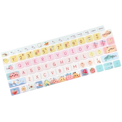 Silicone Keyboard Cover Skin for Dell Latitude 3000 3340 13.3"(2023)/ 5320 5330 5340 5350 13.3"/ 7320 7330 7340 7350,Cute Fruits - color: Cute Fruits