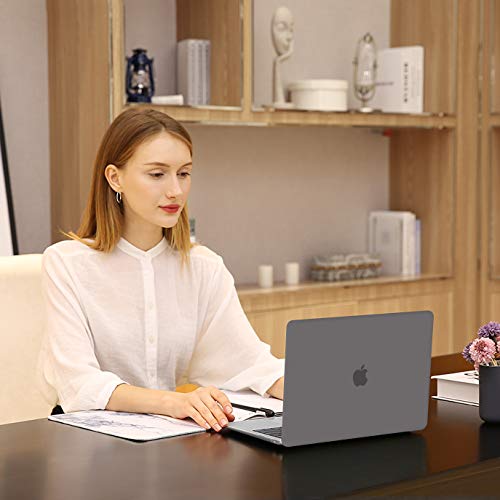 MOSISO Compatible with MacBook Pro 13 inch Case M2 M1 2026 2025 2024-2016 | A2338 A2251 A2289 A2159 A1989 A1708 A1706, Plastic Hard Shell&Keyboard Cover&Screen Film&Storage Bag, Gray - color: Gray