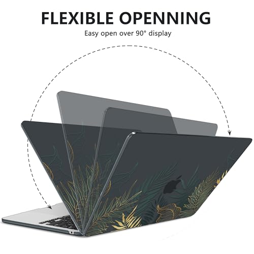 AKIT for MacBook Air 13 inch Case M5 M4 M3 M2 2026-2022, Bush | A3449 A3240 A3113 A2681, Vivid Pattern Hard Shell Laptop Case+Screen Protector+Keyboard Cover for MacBook Air 13.6 inch - color: Bush