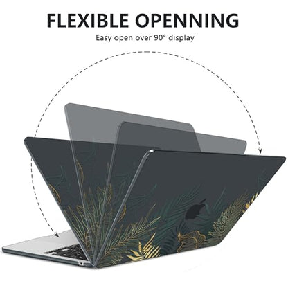 AKIT for MacBook Air 13 inch Case M5 M4 M3 M2 2026-2022, Bush | A3449 A3240 A3113 A2681, Vivid Pattern Hard Shell Laptop Case+Screen Protector+Keyboard Cover for MacBook Air 13.6 inch - color: Bush