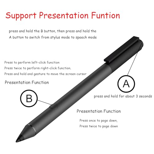Tilt Pen for HP Tilt Pen SPEN-HP-03(2MY21AA) Compatible with HP Spectre X360/Envy X360/Pavilion X360 Laptop for Window 10