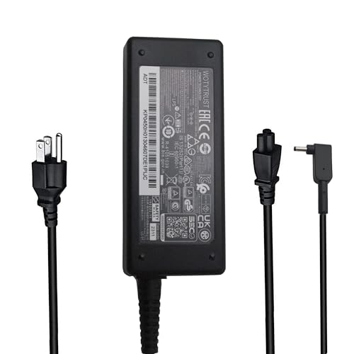 45W 19V 2.37A Laptop Charger Replacement for Acer Aspire 5 A515-54 A515-55 A515-56 Aspire 3 A315-58 Chromebook R11 CB3-132 Swift 1 3, 3.0x1.1mm AC Adapter Power Supply Cord