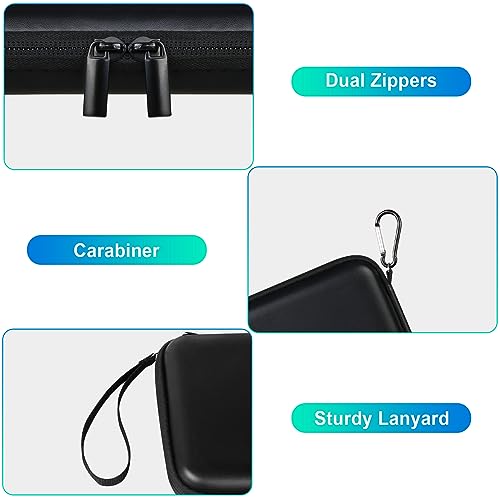 BOVKE Hard Carrying Case for Baseus 100W Blade USB C Portable Laptop Charger, Super Fast Charging Power Bank for Laptop Phone, Mesh Pocket for Cables, Black