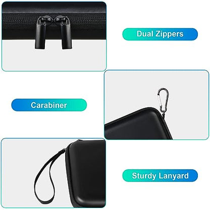 BOVKE Hard Carrying Case for Baseus 100W Blade USB C Portable Laptop Charger, Super Fast Charging Power Bank for Laptop Phone, Mesh Pocket for Cables, Black