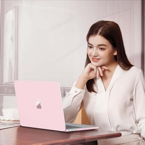 MOSISO Compatible with MacBook Pro 16 inch Case M5 M4 M3 M2 M1 2026-2021 | 4 in 1 Kit Seamlessly Closes Anti-Fingerprints Hard Shell for A3429 A3428 A3403 A3186 A2991 A2780 A2485, Baby Pink - color: Baby Pink