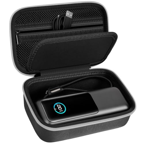 Laptop Power Bank Case for Anker 25000& Prime 27650，Black | Organizes the Power Bank, Small Cables and 100W Charging Base; Larger 150W Charging Base Does Not Fit, Case Only - color: black