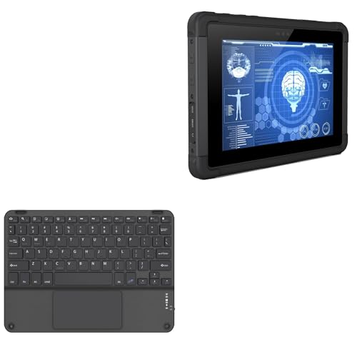 BoxWave Keyboard Compatible with Estone Technology MJ-80 - SlimKeys Bluetooth Keyboard with Trackpad, Portable Slim TouchPad - Jet Black
