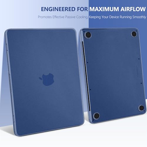 Matte Frosted Compatible with MacBook Neo 13 Inch 2026 (Model A3404 | A18 Pro Chip) | Anti-Crack & Scratch & Fingerprint | 100% Match Official Color Indigo - color: Matte Indigo Clear