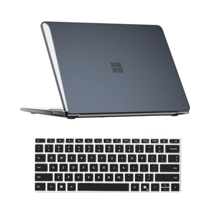 Se7enline Case for Microsoft Surface Laptop 15 inch Touchscreen Copilot+ PC 2024 (7th Edition) Model: 2037,Lightweight Durable Scratch-Resistant Easy Install Hard Shell + Keyboard Cover,Crystal Black - color: Crystal Black, size: 15 inch