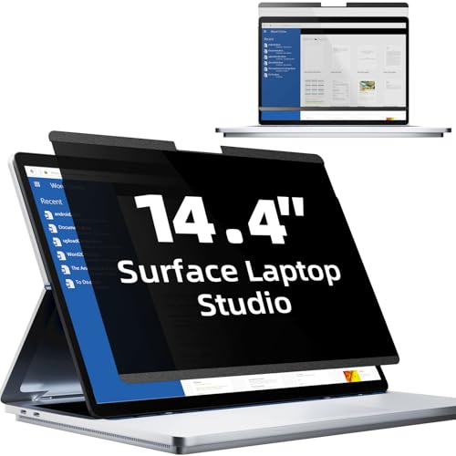 Mamol Magnetic Privacy Screen for 14.4 inch Microsoft Surface Laptop Studio, Removable Anti Spy Glare Blue Light Filter, Surface Laptop Studio 2/1 Privacy Screen Protector 14 in - size: 14.4 inch Surface Laptop Studio