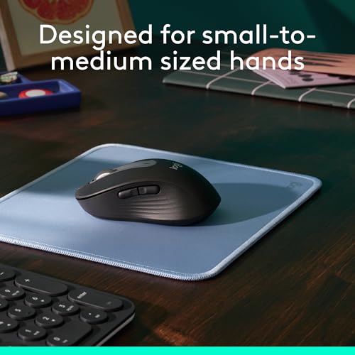 Logitech Signature M650 Wireless Mouse Small to Medium Sized Hands - Black - color: Black